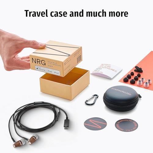 Elevate Your Audio Experience with Symphonized Premium Wooden Wired Earphones – USB C, Deep Bass & 3 D Sound, Enhanced Noise Cancellation (90%) for i Phone 15-16 & Android Devices – Perfect for Music Lovers and Professionals Seeking Superior Sound Quality