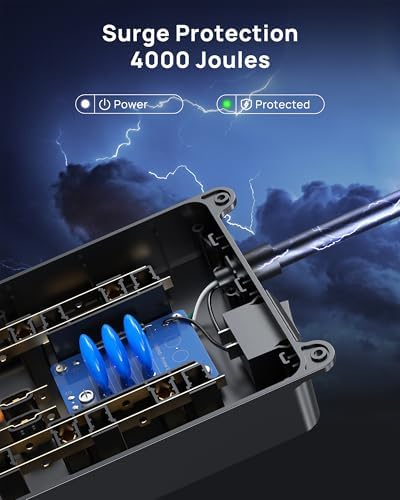 Maximize Your Power Potential with the TROND Heavy-Duty Surge Protector Power Strip: 13 Wide-Spaced Outlets, 32 W Quick Charge USB-C, 4000 Joules Protection, 5 ft Flat Plug Extension Cord, Wall Mountable Design for Seamless Integration in Home and Office Spaces – ETL Listed for Ultimate Safety and Reliability