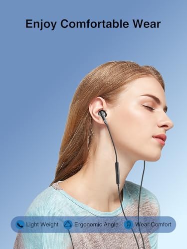 Elevate Your Audio Experience with LCdaymini USB C Earbuds – Premium Wired Headphones for i Phone 16, i Phone 15 Pro Max, Samsung Galaxy S25/S24/S23 Ultra & Google Pixel 9/8 – Immerse in High-Fidelity Sound, Enjoy Effortless Call Management with In-Line Microphone, Convenient Volume Control, and Ultra-Lightweight Design for All-Day Listening Comfort