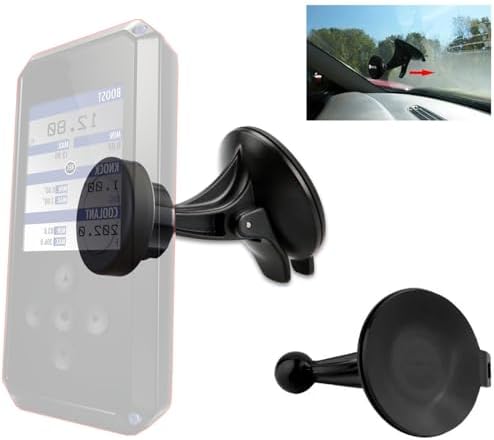 Elevate Your Driving Experience with the Heavy-Duty Windshield Suction Cup Mount Featuring N60 Magnetic Cradle Holder – Ultimate Stability and Compatibility for Bully Dog BDX/SCT BDX Programmers and Smartphones for Safe Navigation and Engine Monitoring
