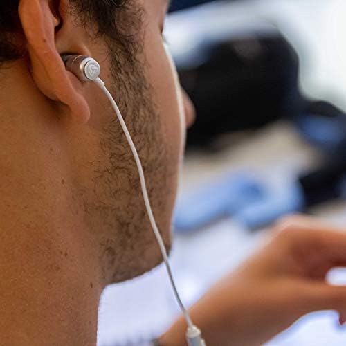 LUDOS Clamor Wired Earbuds – Premium Noise-Isolating In-Ear Headphones with Memory Foam Tips, Built-in Microphone, 5-Year Warranty – Perfect for i Phone and Samsung Users, Ideal for Students and Small Ears in Stylish Pink – Ultimate Sound Quality and Comfort for Everyday Use
