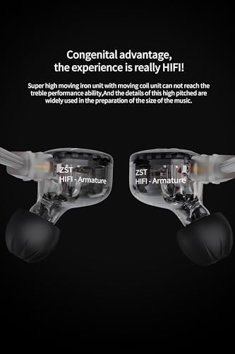 Experience Unmatched Audio Fidelity with Keephifi KZ ZVX In-Ear Monitor Earphones – 10 mm Dual Cavity Dynamic Driver, Premium Metal Shell, Detachable 2-Pin Silver-Plated Cable, and Integrated Mic for Audiophiles and Musicians – Superior Sound Quality and Comfortable Fit for All-Day Listening
