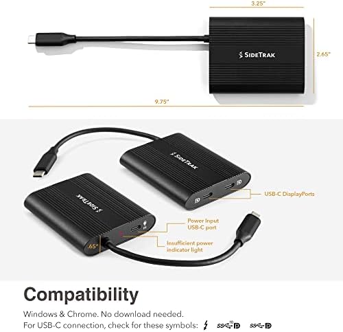 Revolutionize Your Charging with the Side Trak 45 W USB-C Wall Charger – Fast 4 K Support for Monitors & Devices, Includes 5 ft USB-C Cord for Ultimate Flexibility, Perfect for On-the-Go Power Needs, Compatible with All USB-C Gear, Compact & Durable Design for Everyday Use