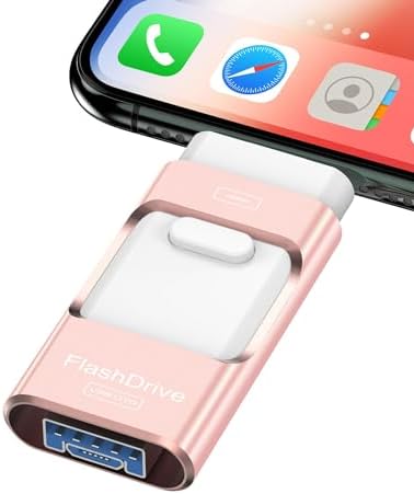 256 GB i Phone Photo Stick – High-Speed USB Flash Drive for Effortless Data Transfer & External Storage for i Phone/i Pad/PC (Sleek Blue Design) – Expand Your Memory with Style and Reliability