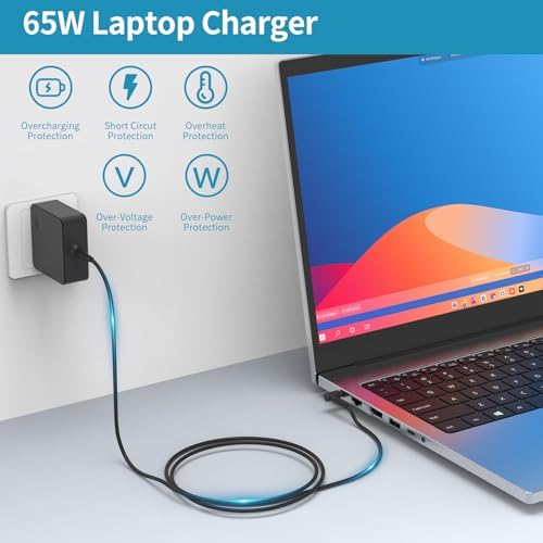 High-Performance 65 W ADLX65 CDGU2 A AC Charger for Lenovo Ideapad Series – Complete Compatibility with Flex 4, 5, 6, 110, 310, 330, Yoga 710 & More – Fast Charging Power Adapter with 20 V, 3.25 A Output, and Advanced Safety Features – Ideal Replacement for Reliable Laptop Power Supply