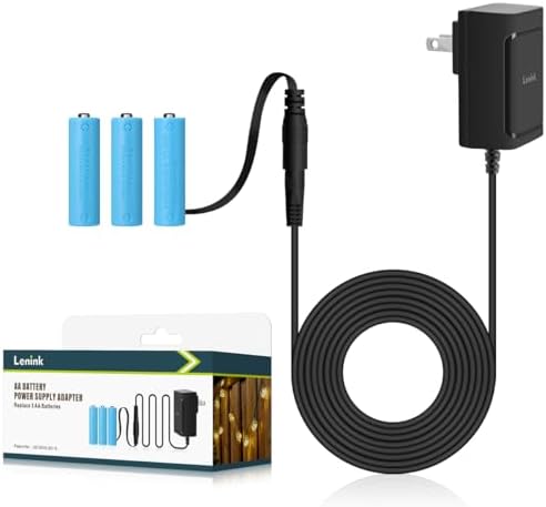 Lenink AC Power Supply Adapter – Ultimate AA Battery Replacement for LED Lights and Decorative Applications, Offering Enhanced Compatibility, Energy Efficiency, and Sleek Design for Seamless Power Solutions