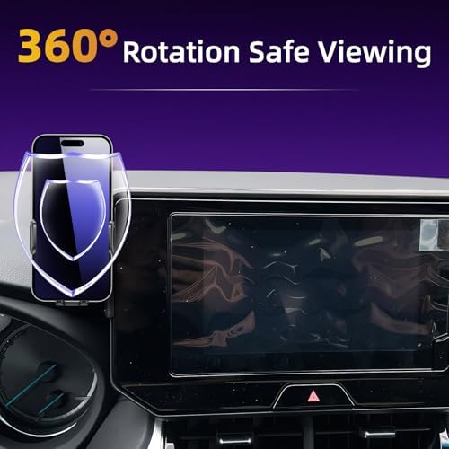 Upgrade Your Toyota Venza XU80 with a Premium 12.3-Inch Screen Car Phone Holder – Versatile Adjustable Cradle for 4-7 Inch Devices, Hassle-Free Installation for 2021-2023 Models – Durable Silicone ABS Build for Superior Visibility and Secure Hands-Free Navigation – Essential Accessory for Safe Communication on the Go