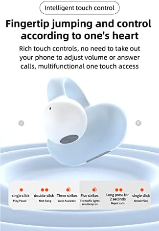 Revolutionary Bone Conduction Wireless Bluetooth Earbuds – Lightweight Open Ear Headphones for Unmatched Comfort and Awareness | Sweat-Resistant Design with Bluetooth 5.0 for Rapid Connectivity | Perfect for Fitness Enthusiasts and Multitaskers Seeking Freedom in Audio Experience