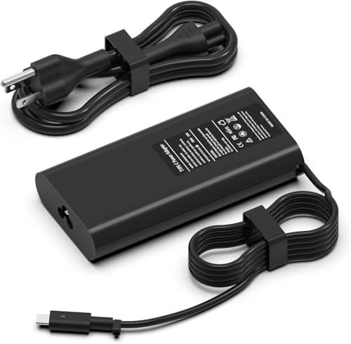 High-Power 90 W USB-C Laptop Charger: Universal Compatibility for Dell, HP, Lenovo, and More – Fast Charging AC Adapter for Precision 3540, XPS 13, Latitude Series, and Versatile Device Support – Reliable Power Supply with 12-Month Warranty for Enhanced Performance and Efficiency