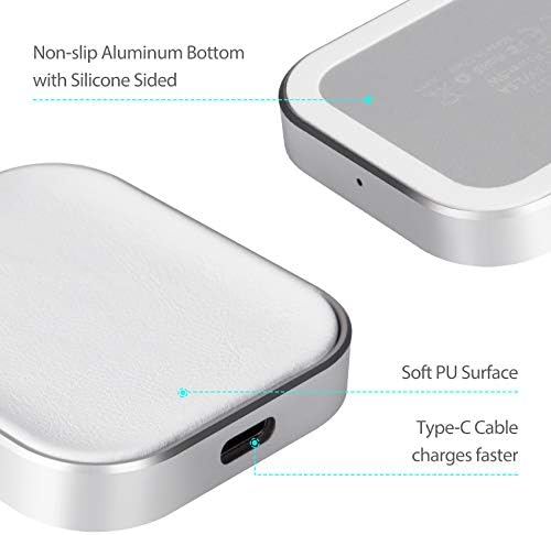 Premium Wireless Charging Station for Air Pods Pro & Compatible Models – Fast, Compact Power Hub with Overheat Protection – Sleek White Design for On-the-Go Convenience – Ideal for Travelers and Home Use – No Air Pods Included