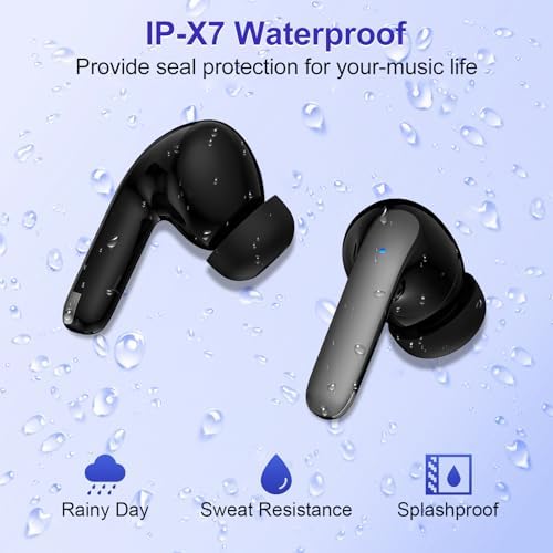 Advanced Bluetooth 5.3 Wireless Earbuds – Noise Cancelling In-Ear Headphones Engineered for Google Pixel 9/8/7 – Immersive Deep Bass, 40-Hour Battery Life, and IP7 Waterproof Charging Case – Perfect for Active i Phone & Android Enthusiasts
