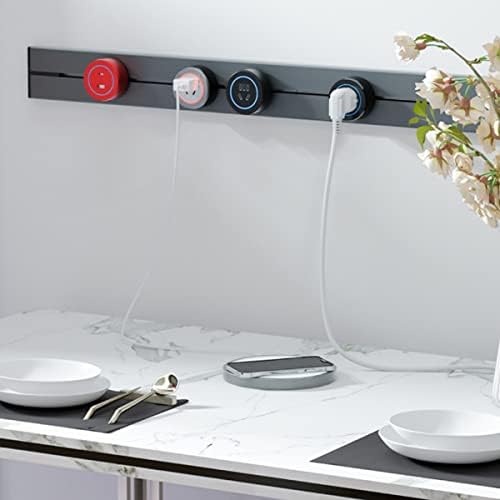 Revolutionary Wall Mount Power Strip with Versatile Removable Outlet Adapter and USB Charging Port – Optimize Your Home and Office Power Management with Universal Compatibility and Enhanced Speed