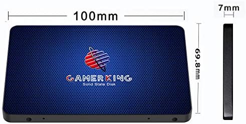 Transform Your PC with GAMERKING 64 GB SATA III Internal SSD – Unleash Blazing Fast 6 Gb/s Transfer Speeds for Superior Performance and Reliability in Laptops and Desktops – Compact 7 mm Design for Optimal Space Efficiency and Seamless Upgrades