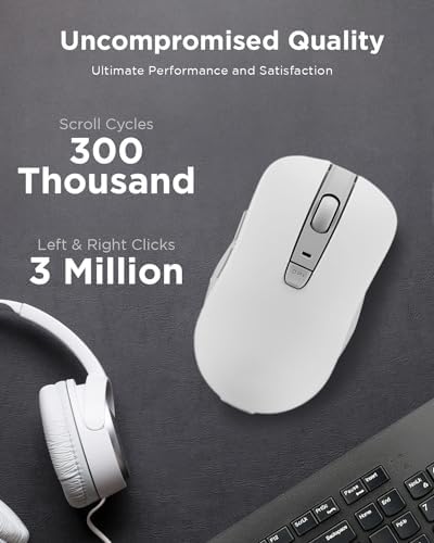 Lenovo WL150 Wireless Mouse – Ergonomic Ambidextrous Design with 1,000 DPI Precision for Ultimate Comfort and Efficiency – 2.4 G Nano USB-A Receiver for Uninterrupted Connectivity – Compact, Portable, and Ideal for Travel, Perfect for Both Home and Office Use