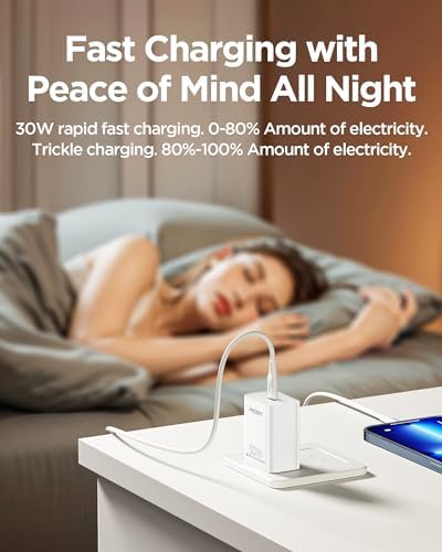 PISEN 65 W Ga N USB-C Fast Charger | 4-Port Compact Wall Adapter with 4 FT Cable | Ultimate Charging Solution for Mac Book Pro, i Pad Pro, Galaxy S23 & i Phone Series | Enhanced Speed, Energy Efficiency & Travel-Friendly Design