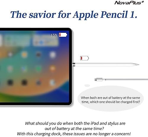 Revolutionary 2-in-1 Apple Pencil Charging Case with Magnetic Lightning Dock – Ultra-Convenient Power Hub for 1 st & 2 nd Gen Models – Stylish White Finish for Optimal Portability and Efficiency