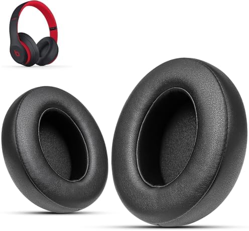Upgrade Your Beats: Krone Kalpasmos Studio 3 & 2 Replacement Ear Pads – Soft Memory Foam Cushions for Ultimate Comfort and Noise Isolation in Vibrant Red – Perfect Fit for Wired & Wireless Models (B0501, B0500) – Enhance Sound Quality & Style Effortlessly