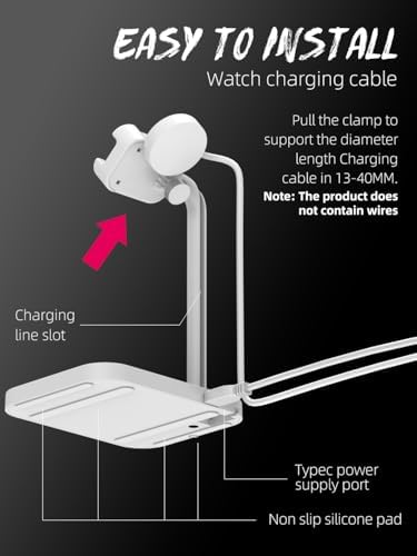Advanced 2-in-1 Charging Station for i Watch & i Phone – Fast Charging Dock for i Phone 16/15/14/13/12/11/X/8, i Watch Series Ultra/10/9/8/7/6/SE/5/4/3/2/1, and Air Pods 2/3/4 – Elegant White Design for Optimal Device Organization and Speed Boost