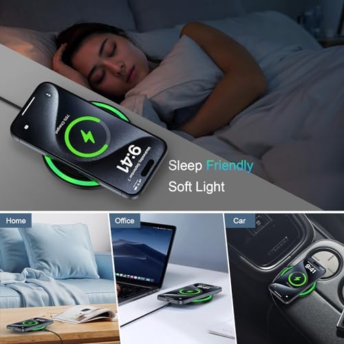 Samsung S25 15 W Wireless Fast Charging Pad – Dual Pack for Ultra Compatibility with Android & i Phone – Sleek Design with Advanced Safety Features – Ideal for Galaxy S25/S24/S23/S22/S21/S20 & i Phone 16/15 Series – Efficient Cordless Charger Station with Smart Protection Technology – Sleep-Friendly LED Indicator – Enhanced Stability with Non-Slip Design – Perfect for Home or Travel – Quick Charge from 0 to 100% in 2-2.5 Hours – Supports Multiple Devices Including Google Pixel & Motorola – Lightweight, Portable, and User-Friendly – Includes 2 USB Type-C Cables – The Ultimate Solution for Fast, Efficient Wireless Charging