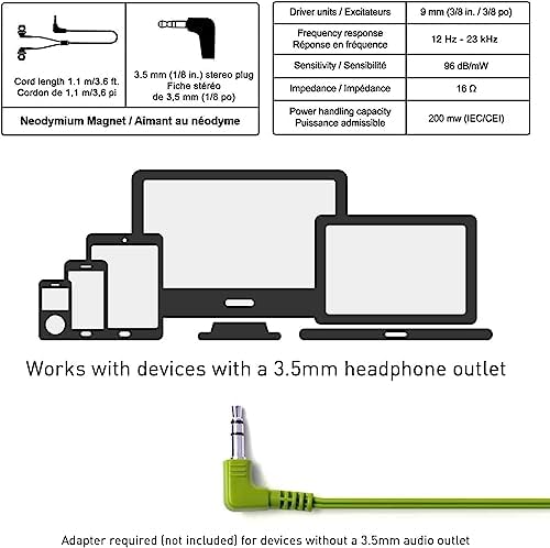 Panasonic Ergo Fit Wired Earbuds with Microphone – Superior Sound Quality with Ergonomic Comfort, Universal 3.5 mm Jack Earphones for Phones and Laptops in Stylish Metallic Purple – Custom-Fit Earpieces (S/M/L) for Optimal Audio Experience and Hands-Free Calls – RP-TCM125-VA