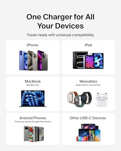 Belkin 42 W Dual Port Charger Block – Ultra-Fast USB-C & USB-A Power Adapter for i Phone 16/15/14/13 Pro, Samsung Galaxy S25, i Pads, Air Pods, and Nintendo Switch 2 – Compact Travel-Friendly Design for Maximum Charging Efficiency