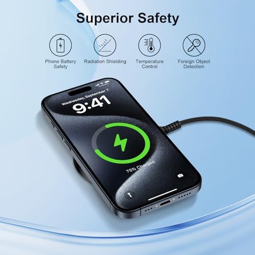 Revolutionary Magnetic Wireless Charging Pad for i Phone 16 Pro Max & Google Pixel 9 Series – 15 W Fast Charge, Qi-Compatible, Ultimate Efficiency & Safety for Modern Tech Users