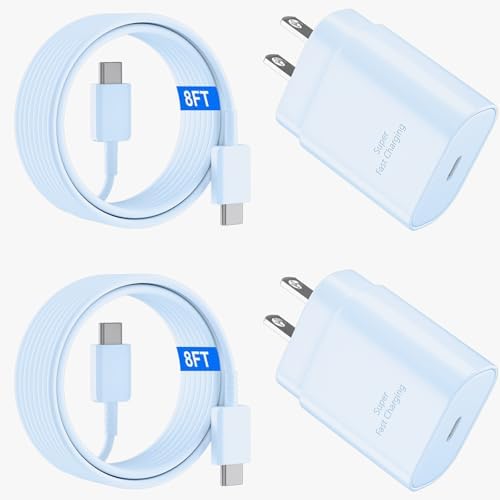 25 W Ultra-Fast Samsung Charger with 6.6 FT USB-C Cable | Rapid Charging Solution for Galaxy S25/S24/S23/S22/S21/Note Series | High-Speed Performance & Safety Features for On-the-Go Users | Ideal for Travel & Everyday Use | Boost Your Device’s Battery Life Effortlessly