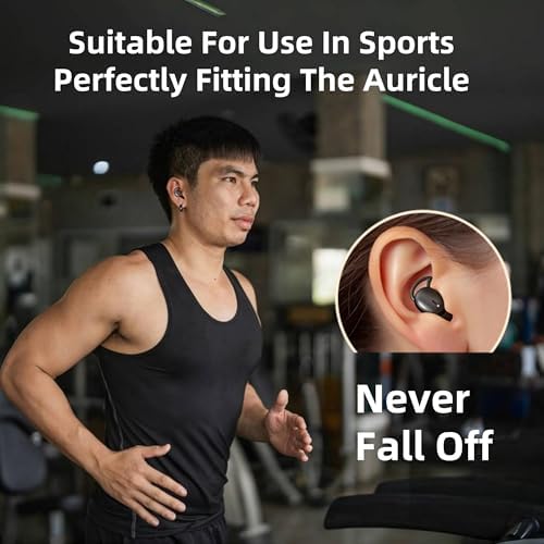 Ultra-Light M73 Sleep Earbuds for Side Sleepers – Ergonomic Noise-Cancelling Mini Earphones with 50-Hour Battery Life, Superior Call Clarity, and Elegant White Finish – Elevate Your Sleep with Comfort and Versatile Device Compatibility