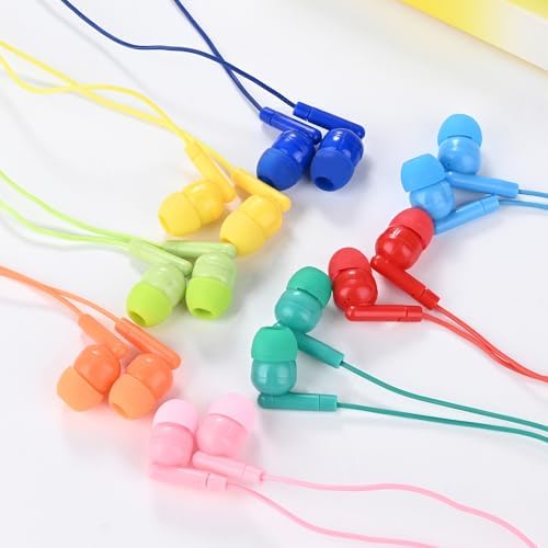 Bulk 100 Pack Classroom Earbuds – Lightweight and Durable Headphones for Enhanced Student Focus, Tangle-Free Design Perfect for Interactive Learning, Compatible with Tablets and Laptops, Ideal Audio Solution for Group Activities and Educational Presentations