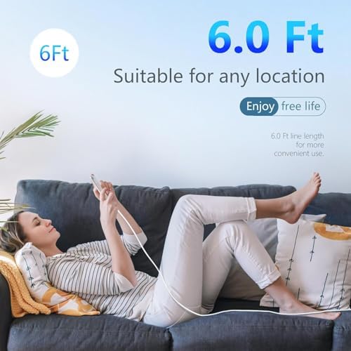 Ultra-Fast i Phone 16 Charger Bundle – Dual 20 W USB-C Wall Plugs with 6 FT High-Speed Type-C Cables for i Phone 16 Pro Max, 15 Series & i Pad Pro – Enhanced Safety Features and Travel-Friendly Design for Maximum Efficiency