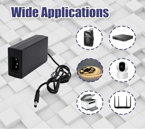 DIGISHUO 24 V 4 A High-Efficiency Power Supply Adapter – Premium AC to DC Transformer for LED Strip Lights and CCTV Cameras – Robust 96 W Switching Converter with Enhanced Safety Features and Global Compatibility