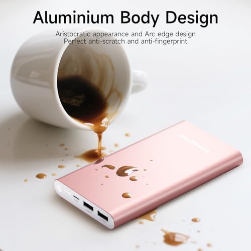 Pilot 4 GS 12000 m Ah Fast Charging Power Bank – Dual 3 A Output Portable Charger for i Phone 11-16 & More – Stylish Silver Design for On-the-Go Convenience and Reliable Device Protection