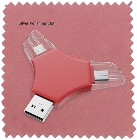 MFi Certified 128 GB USB 3.0 Flash Drive – 3-in-1 External Memory Stick for i Phone, i Pad, Android & PC – High-Speed Data Transfer for Photos, Videos & Backup – Ultimate Portable Storage Solution for Effortless Data Management and Secure File Sharing
