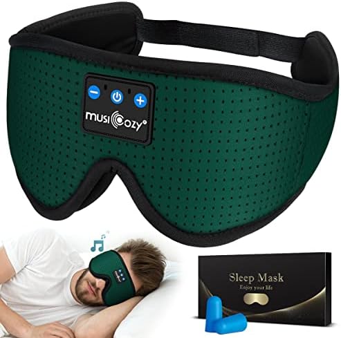 Ultimate Bluetooth Sleep Mask with High-Definition Sound: Perfect for Side Sleepers Seeking Unmatched Comfort and Entertainment – Experience Enhanced Connectivity, Crisp Audio, and Stylish Relaxation for Restful Nights and Mindful Moments – Ideal Gift for Music Lovers and Meditative Souls