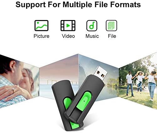 Vibrant 5-Pack Aiibe 128 GB USB Flash Drives – Colorful Memory Sticks for Effortless Data Storage and Transfer | Reliable USB 2.0 Compatibility for Students and Professionals | Perfect Portable Solution for Secure File Management