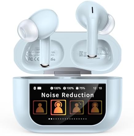 Advanced Bluetooth 5.4 Wireless Earbuds: Touch Control, ANC/ENC Noise Cancellation, 48-Hour Playtime, Bass-Boosted Audio – Elegant Rose Gold Finish for Effortless Connectivity with All Devices