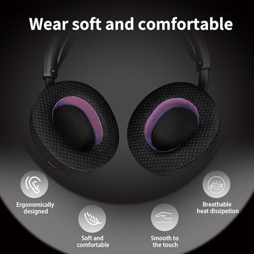 Upgrade Your Audio Experience with Premium Sheepskin Replacement Earpads for Steel Series Arctis Nova Pro (Wired) – Unmatched Comfort and Superior Sound Isolation for Gamers and Audiophiles – Effortless Installation with Enhanced Longevity
