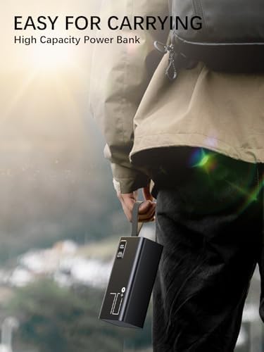 Ultimate 80000 m Ah Power Bank – Fast Charging Portable Charger with 30 W PD & QC 3.0, 5 Outputs & 2 Inputs, Ideal for Outdoor Adventures, Travel & Office Use – LED Display for Real-Time Battery Monitoring and Enhanced Device Compatibility