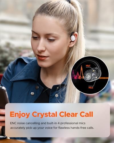 Experience Limitless Sound with truefree O1 Open Ear Headphones – Bluetooth 5.3 Wireless Earbuds Featuring 16.2 mm Drivers for Immersive Stereo, Noise-Cancellation Mic for Crystal-Clear Calls, 45 Hours Playtime, Perfect for Active Lifestyles and Sports Enthusiasts