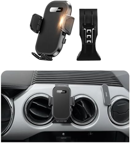 Upgrade Your Driving Experience with the Ultimate Ford Mustang Phone Holder (2016-2023) – 360-Degree Adjustable Cradle for 4-7 Inch Smartphones, Quick-Release Mechanism for Effortless Access, Durable Auto Accessory for Seamless Navigation and Safe Connectivity