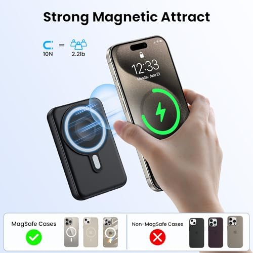 Revolutionary 3-in-1 Magnetic Power Bank 12000 m Ah – Ultra-Fast 22.5 W PD Charging with LCD Display, Wireless Compatibility for i Phone 12-16, i Watch, and Air Pods – Unmatched Portability and Efficiency for On-the-Go Power Solutions