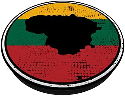 Lithuania Map Flag Proud Lithuanian PopSockets Swappable PopGrip – Enhanced Compatibility and Speed