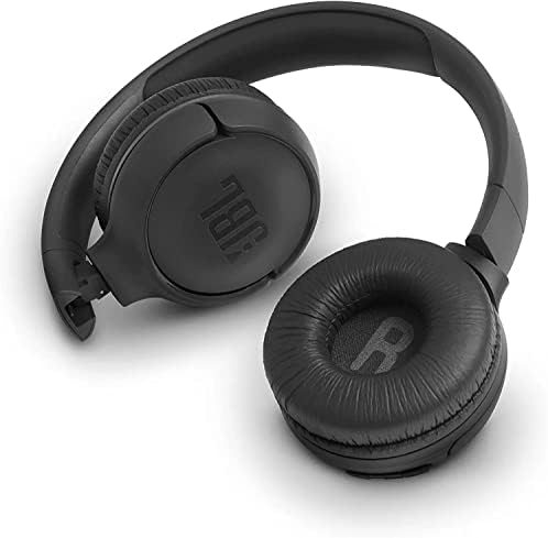 JBL Tune 500 BT Wireless On-Ear Bluetooth Headphones – Premium Comfort with Pure Bass Sound, Extended 16-Hour Battery Life, Lightweight Design, Includes 5 ft Charging Cable & Velvet Pouch for Commuters and Music Lovers