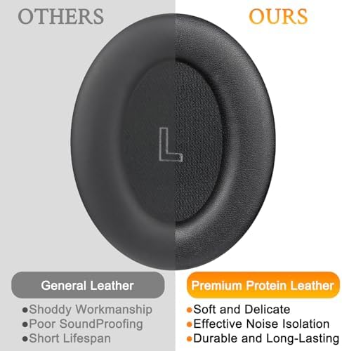Transform Your Listening Experience with SOULWIT Replacement Earpads for Bose Quiet Comfort Wireless Headphones – Luxurious Ultra-Soft Protein Leather Cushions with Advanced High-Density Noise Cancelling Foam in Elegant Sandstone – Maximum Comfort, Superior Sound Isolation, and Effortless Installation for Extended Headphone Lifespan