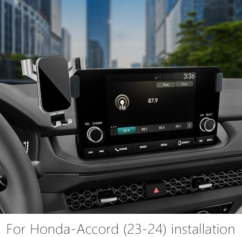 Enhanced Car Phone Holder for Honda Accord 2008-2012 – Secure Smartphone Mounting for Safe Navigation and Hands-Free Calls – Compatible with LX, LX-P, SE, EX, EX-L, and LX-S Models – Durable Vent Cradle with Adjustable Design for Optimal Convenience – Elevate Your Driving Experience with This Essential Auto Interior Accessory