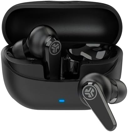 Elevate Your Listening Experience with JLab Go Pods ANC True Wireless Bluetooth Earbuds – Cutting-Edge Hybrid Active Noise Cancellation, 26+ Hours of Playtime, Customizable Sound Profiles via App, Sleek Black Design for Professionals and Casual Users, Enhanced Connectivity for Seamless Streaming