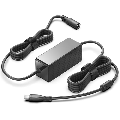 HKY PD100W DC5525 to USB-C Charging Cable DC5.5mmx2.5mm Round Female to Type-C Charger Power Adapter Cable for Laptop Tablet Phone Porable Power Station & All USB-C Connector Device – Enhanced Compatibility and Speed