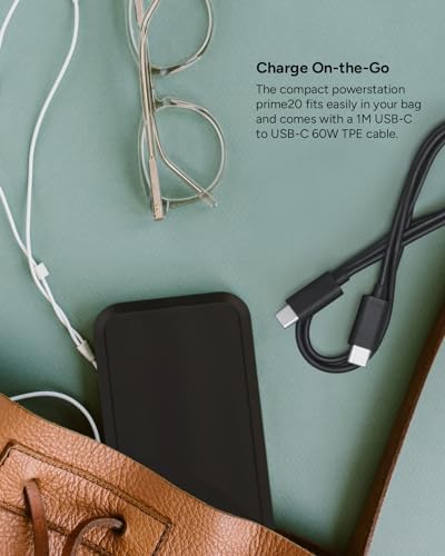 Mophie Powerstation Laptop Prime27 – 27,000 m Ah Eco-Friendly Portable Power Bank with 60 W USB-C PD Fast Charging, Multi-Device Compatibility, LED Battery Indicator, and Versatile Charging Ports – Ultimate On-the-Go Performance for Laptops, Tablets, and Smartphones