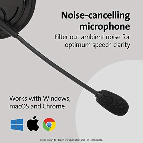 Kensington Hi-Fi USB-C Over-Ear Headphones – Immerse Yourself in Premium Sound with Built-in Mic for Clear Calls, Exceptional Comfort, and Superior Noise Isolation Perfect for E-Learning and Professional Use