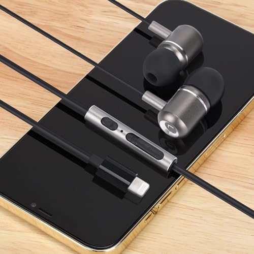 TRON TR54 Lightning Earbuds – High-Fidelity Audio with Ergonomic Comfort, Hands-Free Mic & Chic Leather Case for Effortless Everyday Use